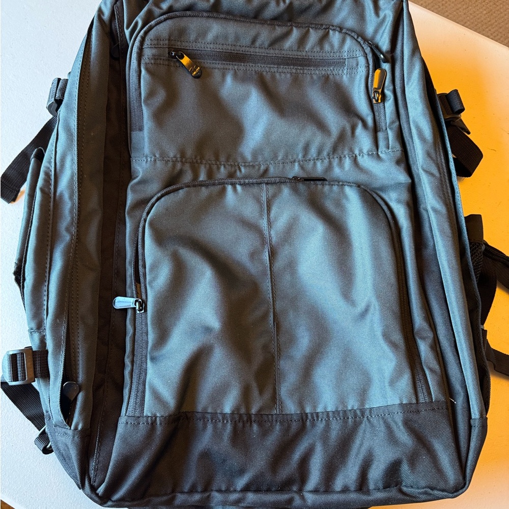 Rick Steves’ Gray Backpack with Multiple Compartments